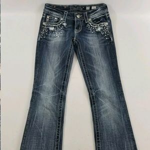 Miss Me Jeans - Womens Miss Me Buckle Thick Stitch Stretch Slim Bo Miss Me Jeans - Womens Miss Me Buckle Thick Stitch Stretch Slim Bo
